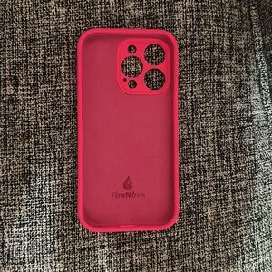 iPhone 14 Pro Hot Pink Case - Comes with 2 screen protectors